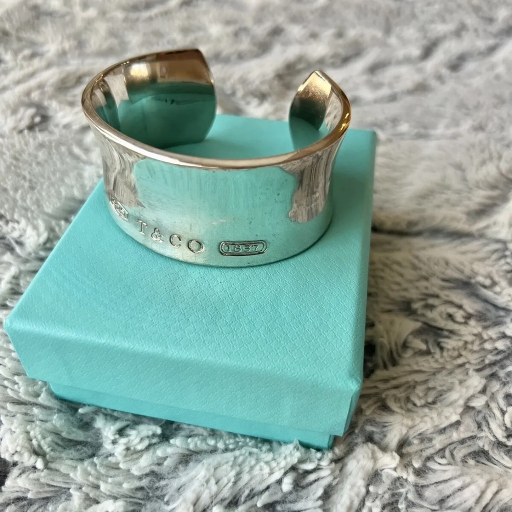 Tiffany & Co. Tiffany 1837 Wide Cuff Bracelet 925 Silver